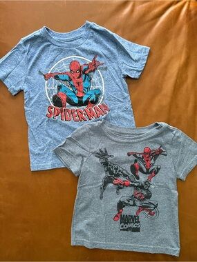 MARVEL Spider-Man, Captain America & Black Panther Tees, 4T